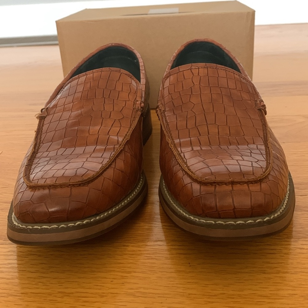 Todd Welsh size 9M Reggie Cognac Brown loafers - Picture 2 of 11